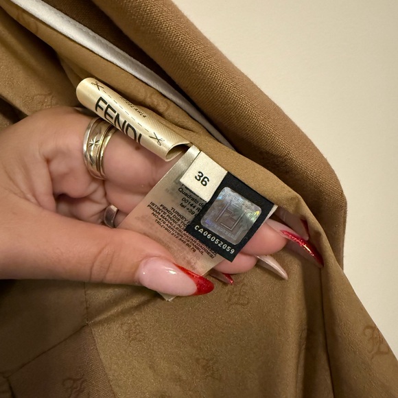 Fendi calligraphy Coat NWOT - Picture 6 of 7